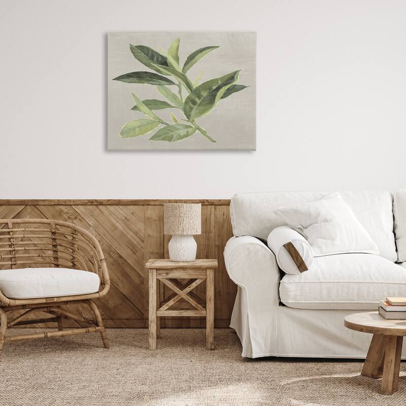 Stupell Green Tea Plant Leaf Canvas Wall Art Design By Lanie Loreth