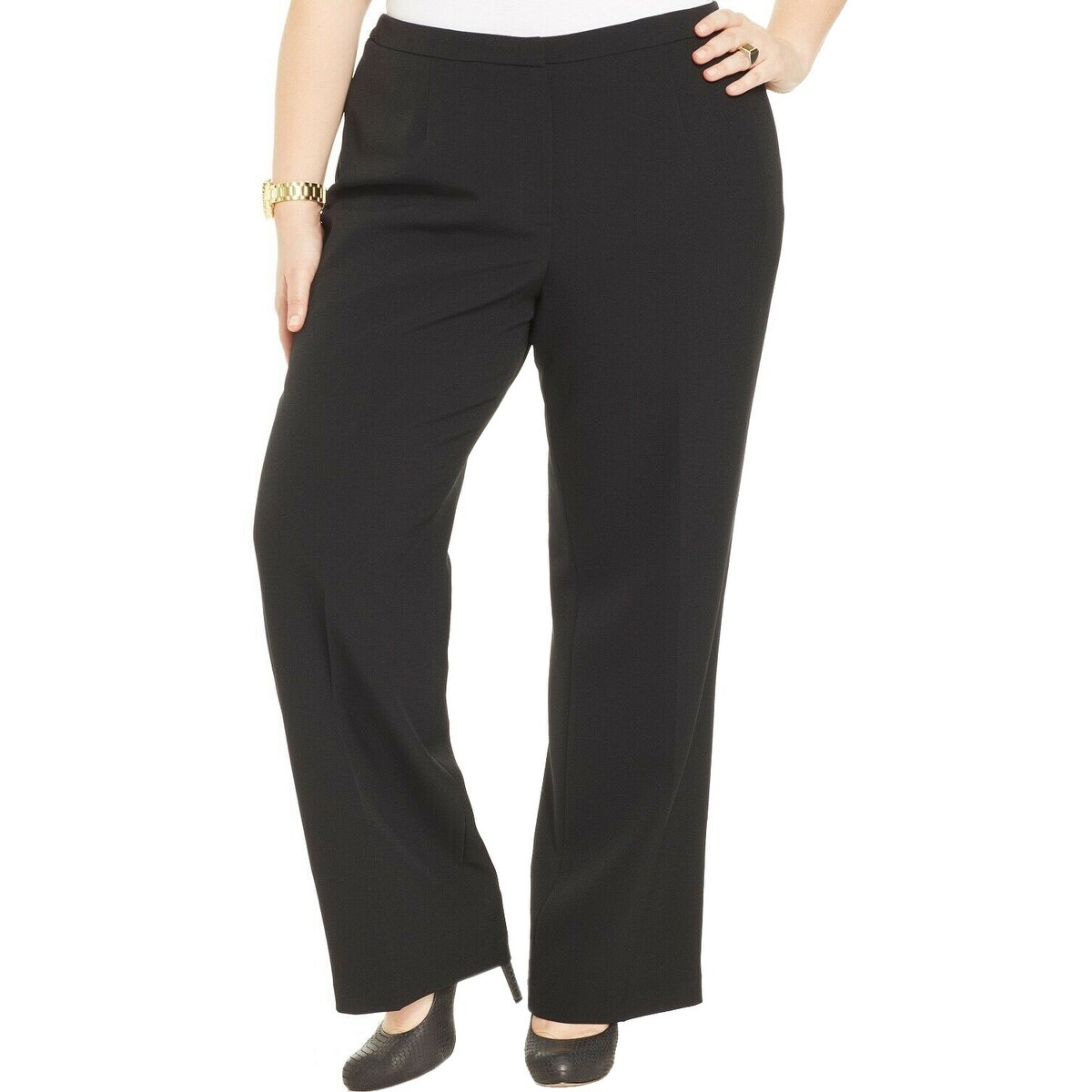 plus size crepe pants