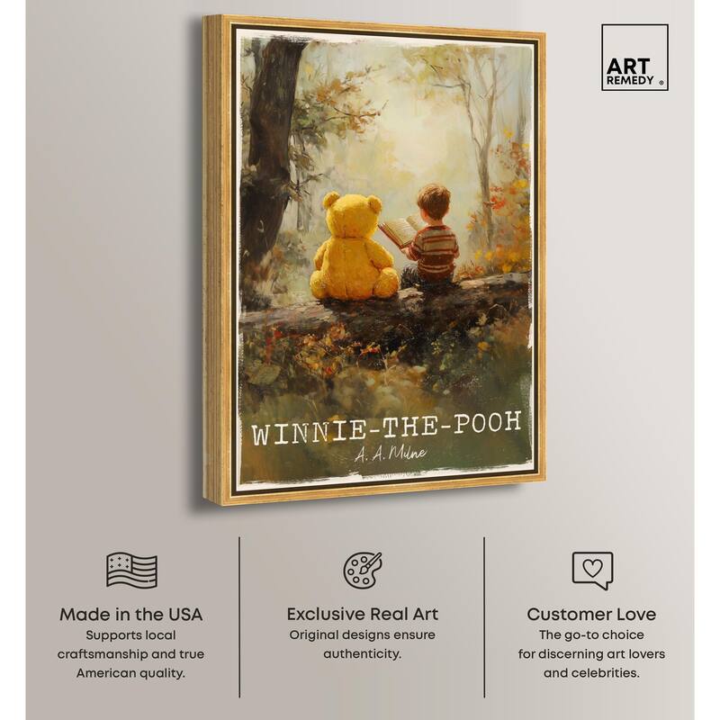Classic Winnie the Pooh Canvas by Art Remedy