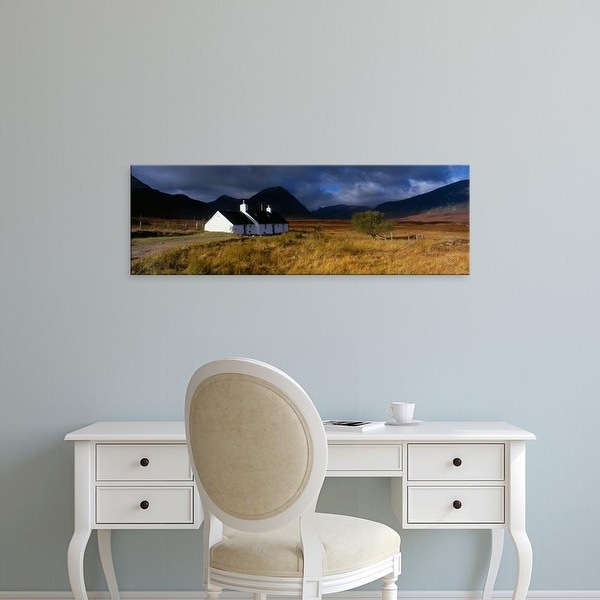 Easy Art Prints Panoramic Images's 'Highlands Cottage, Glencoe, Scotland, United Kingdom' Premium Canvas Art