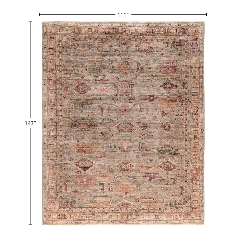Serapi One-of-a-Kind Hand-Knotted Area Rug - Brown - 9' 3" x 11' 11"
