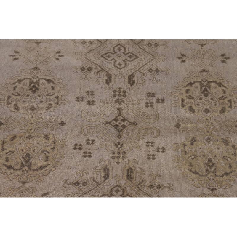 Oushak Oriental Area Rug Hand-Knotted Wool Carpet - 6'2" x 8'7"