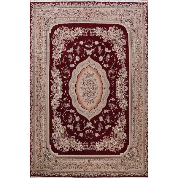 Shop Victorian Style Traditional Tabriz Turkish Area Rug Home Decor Carpet 9 8 X 13 4 On Sale Overstock 31637656