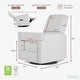 preview thumbnail 20 of 21, Evolur Harlow Deluxe Upholstered Plush Seating Glide Rocker