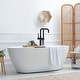 preview thumbnail 23 of 34, WOWOW Floor Mount Single-Handle Freestanding Tub Faucet