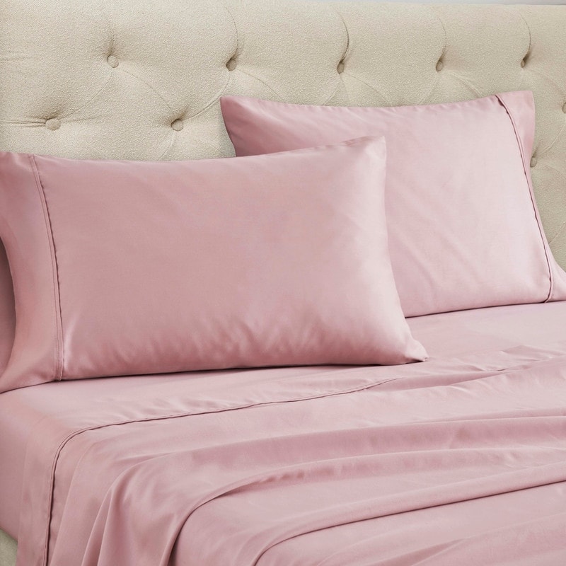 Superior Cotton Blend Solid Deep Pocket Bed Sheet Set