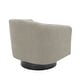 preview thumbnail 113 of 186, Modern Upholstered Barrel Chair Swivel Accent Chair for Living Room