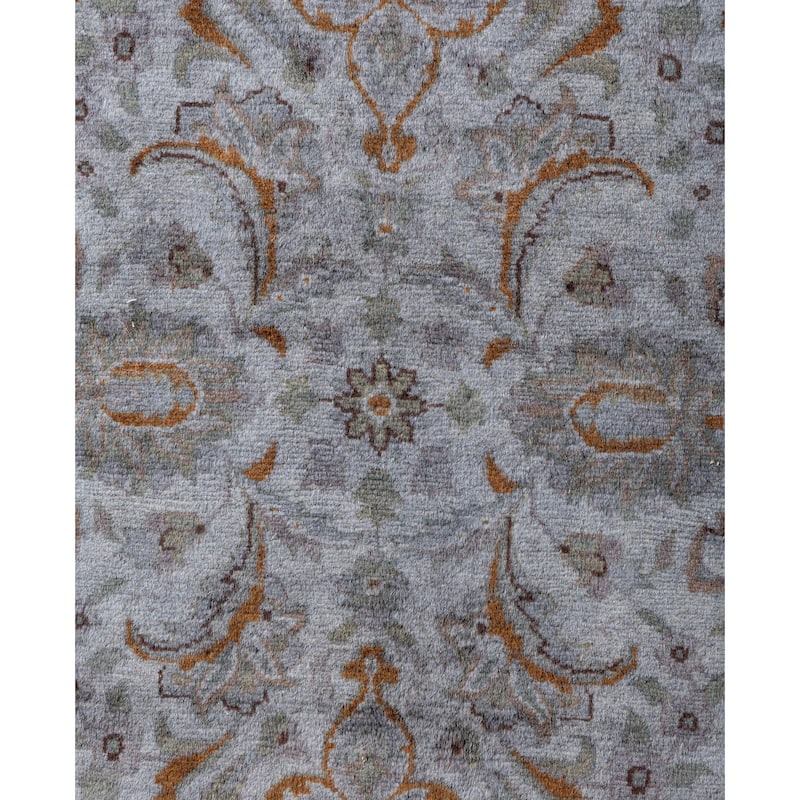 Overdyed One-of-a-Kind Hand-Knotted Area Rug - Gray - 2' 7" x 10' 5"