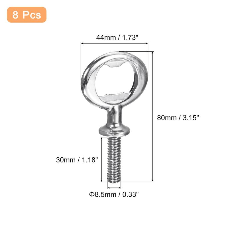 Bottle Opener, Zinc Alloy Threaded Hardware for DIY Craft - Silver - 80mm