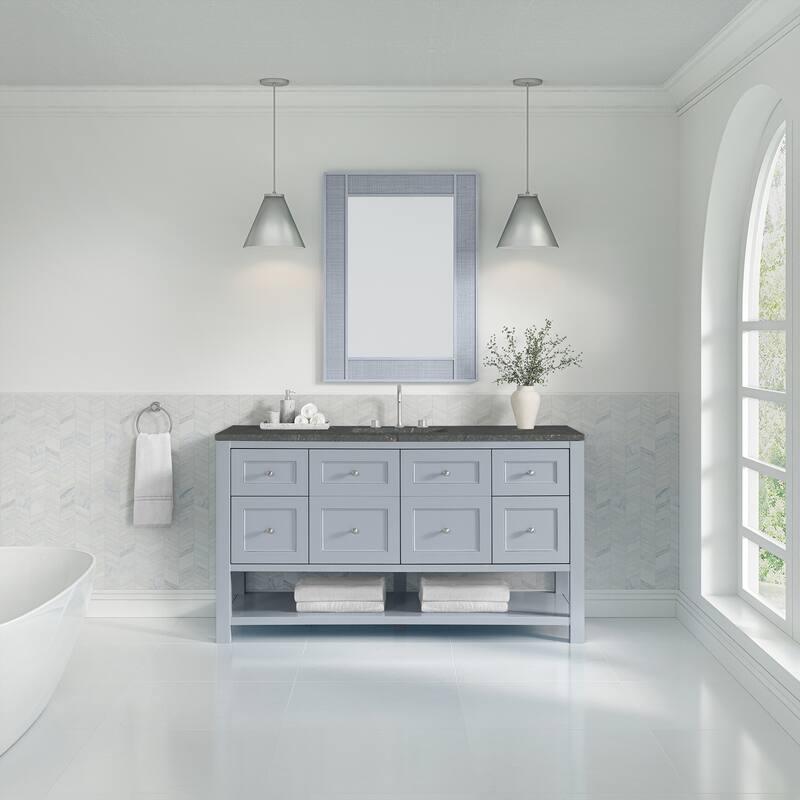 Breckenridge 60" Single Vanity, Serenity Blue