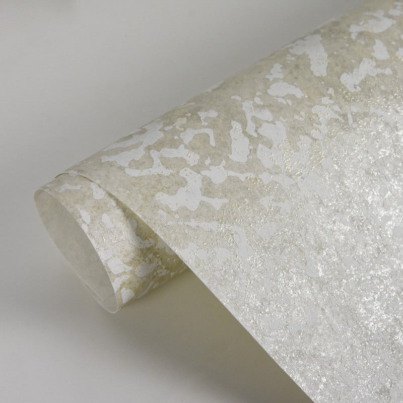 Brewster Everdene Platinum Abstract Texture Wallpaper - 27.5in x 396in x 0.025in