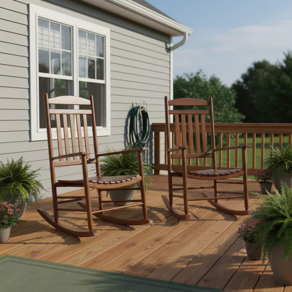 Veranda Poplar Outdoor Rocking Chair (Set of 2)