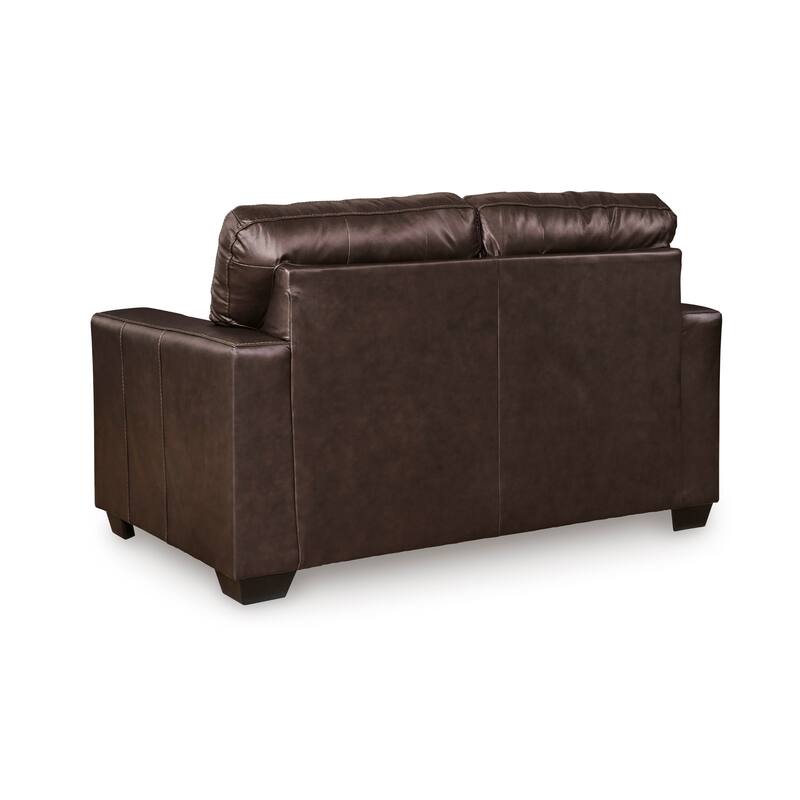 Roundhill Furniture Holmes Leather Upholstered Loveseat