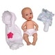 preview thumbnail 1 of 3, Baby's First 13" Skin-So-Soft Playful Baby Doll with Bath Time Accessories, 2+