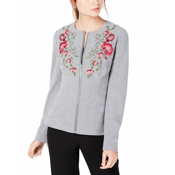 XOXO Womens Quilted Peplum Jacket