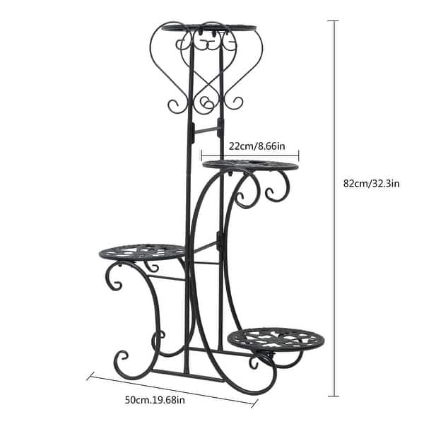Indoor Metal Plant Stands Multilayer Potted Planters Display Rack - Bed ...