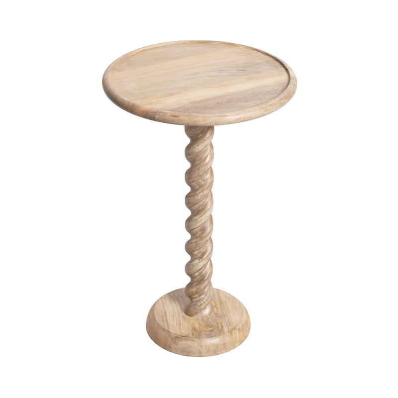 Kate and Laurel Willoughby Round Side Table - 15x15x24 - Natural