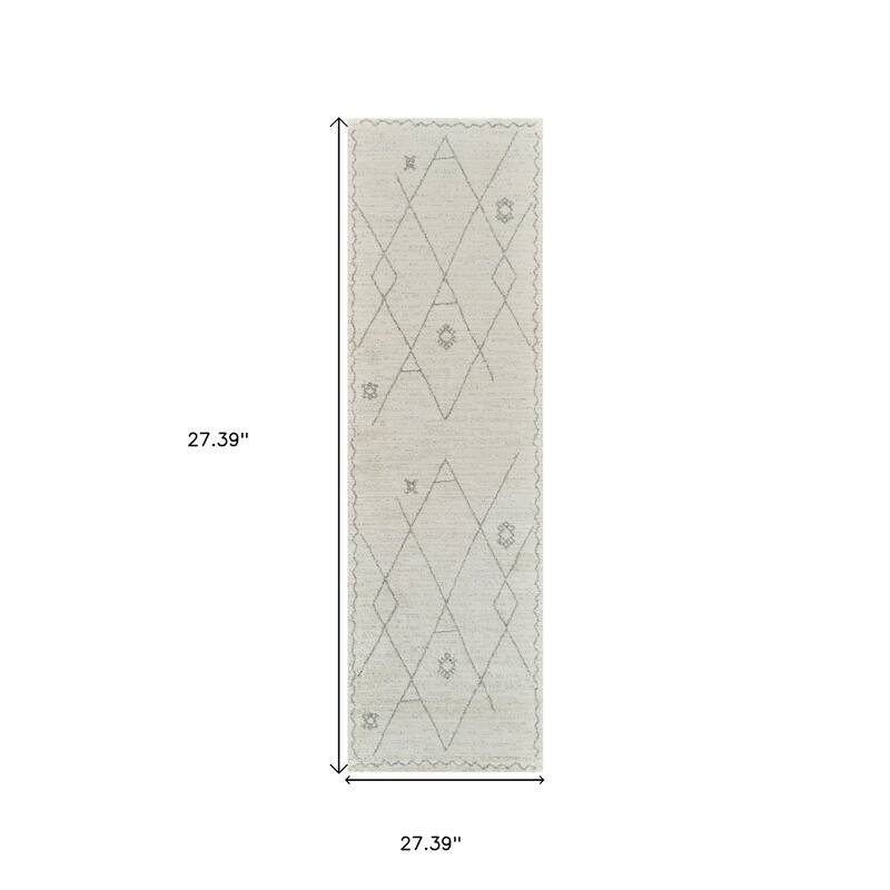 Beta Abstract Modern Non Skid Stain Resistant Woven Durable Area Rug By HomeRoots - 27.39' X '27.39' X '0.55