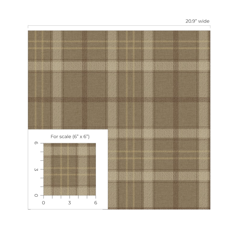 NextWall Tailor Plaid Peel and Stick Wallpaper