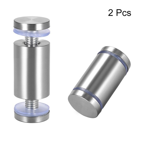 LuckIn Wall Standoffs Stainless Steel 25mm x 30mm Glass Screw Mounting 20 Pieces 