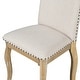 preview thumbnail 15 of 14, Wood Upholstered Fabirc Dining Chairs with Nailhead, Set of 4