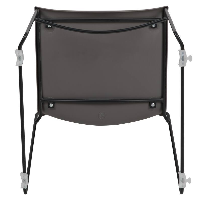 661 lb. Capacity Full Back Stack Chair with Powder Coated Frame