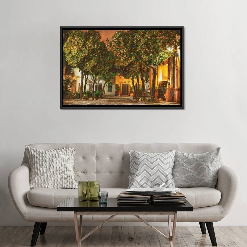 iCanvas "Night in Sevilla" by Lars van de Goor Framed