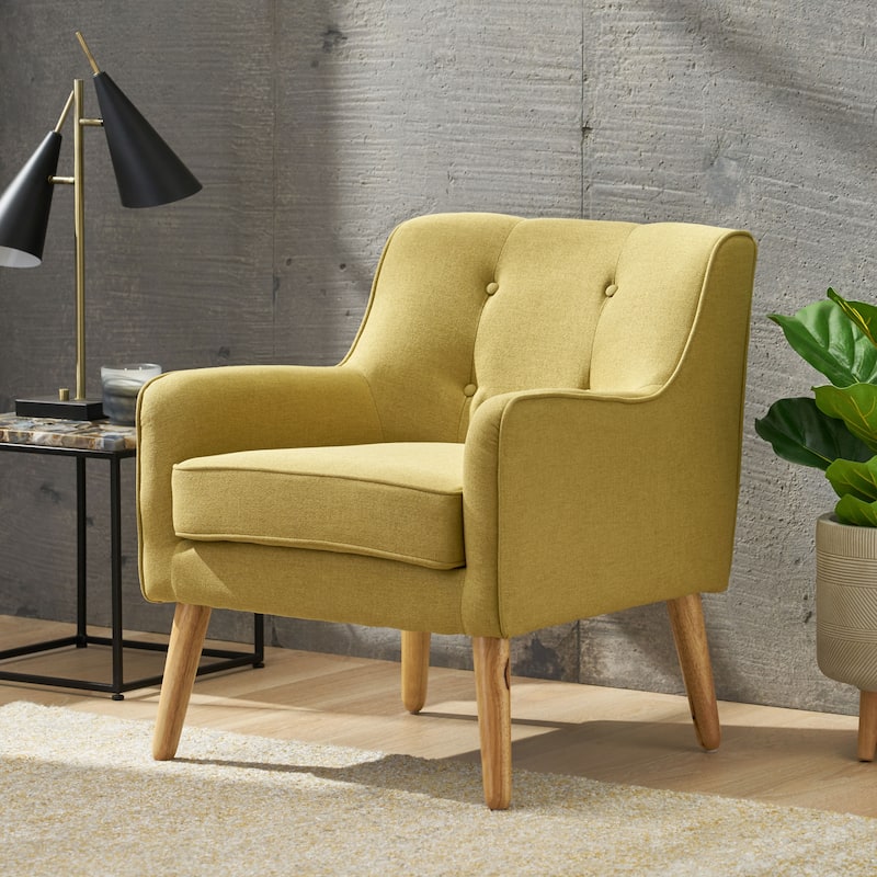 25" Button Tufted Arm Chair