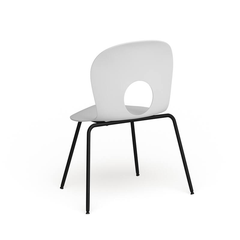 5 Pack 770 lb. Capacity Designer Plastic Stack Chair
