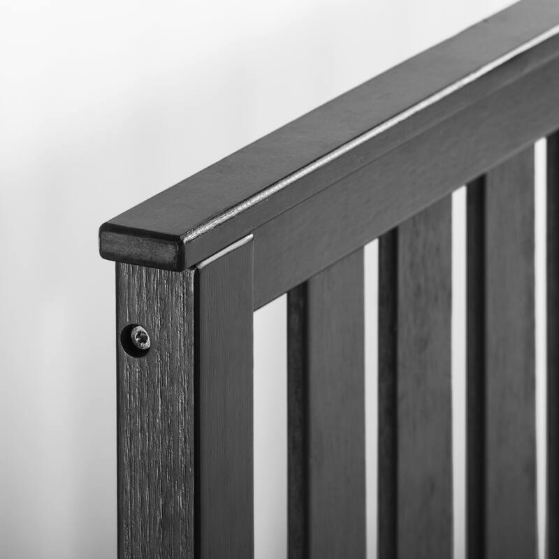 Solid Wood Platform Bed with Paneled Headboard Multiple Colors