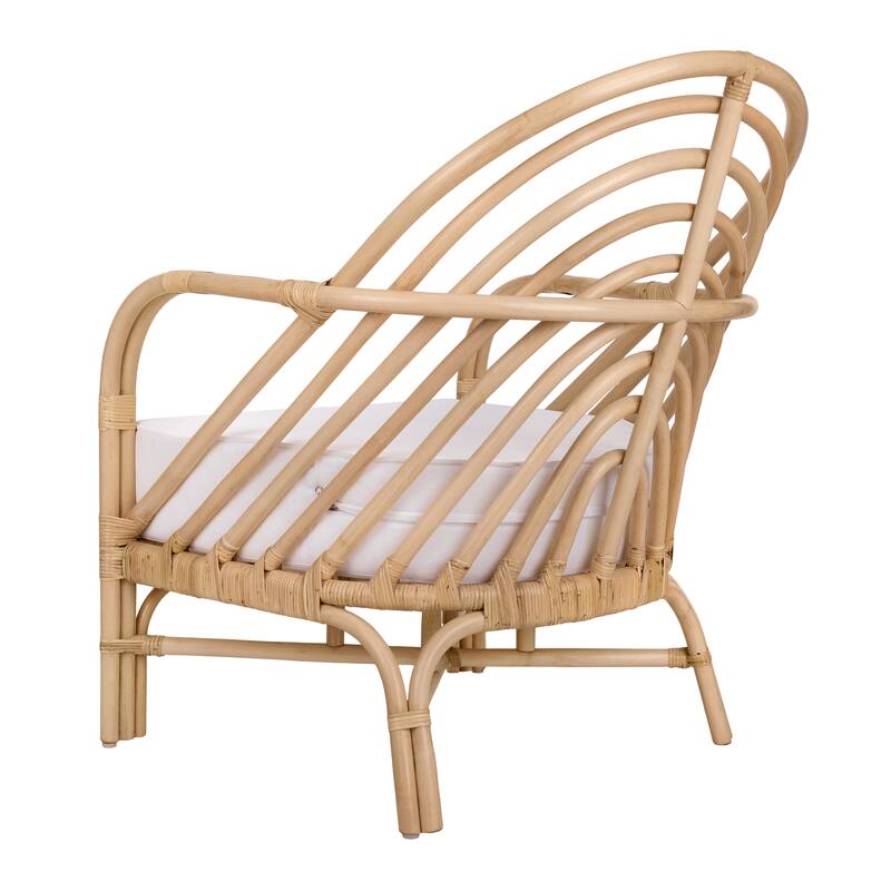 NPD Furniture Lana Rattan Accent Arm Chair