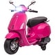 preview thumbnail 20 of 18, Kids Vespa Electric Motorcycle with Training Wheels