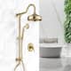 Option Brushed Gold Shower Include Valve