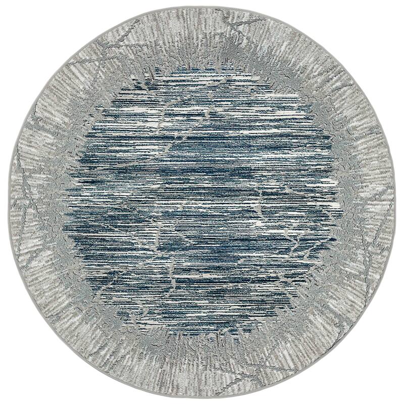 Admire Home Living Sognatore 1229 Transitional Crackled Area Rug