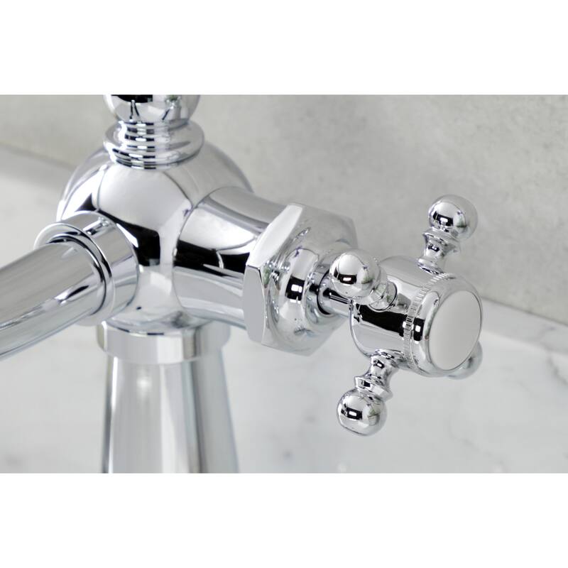 Nautical Single-Handle Bathroom Faucet with Push Pop-Up