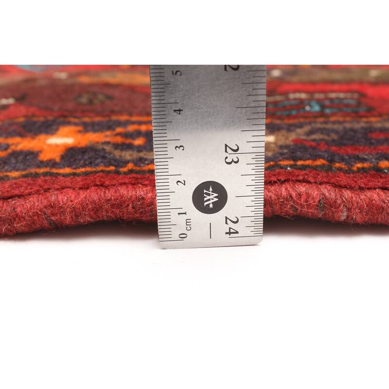 ECARPETGALLERY Hand-knotted Andelz Red Wool Rug - 4'1 x 6'1