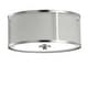 preview thumbnail 3 of 6, SAFAVIEH Lighting Layne Flush 12-Inch 2-Light Mount Ceiling Light - 12" x 12" x 5.5"