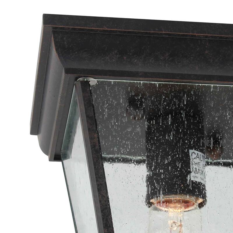 1 Light Outdoor Ceiling Lantern in Oil Rubbed Bronze