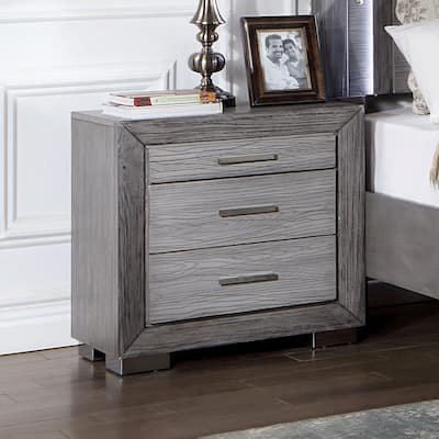 Nightstand with USB Ports, Sofa Side Table with 2 Drawers, Coffee Table with Solid Wood Handles and Metal Legs