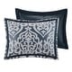 preview thumbnail 77 of 79, Madison Park Odette 8 Piece Jacquard Comforter Set