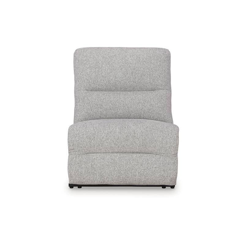 Signature Design by Ashley Acklen Place Gray 5-Piece Power Reclining Sectional - 124"W x 124"D x 42"H