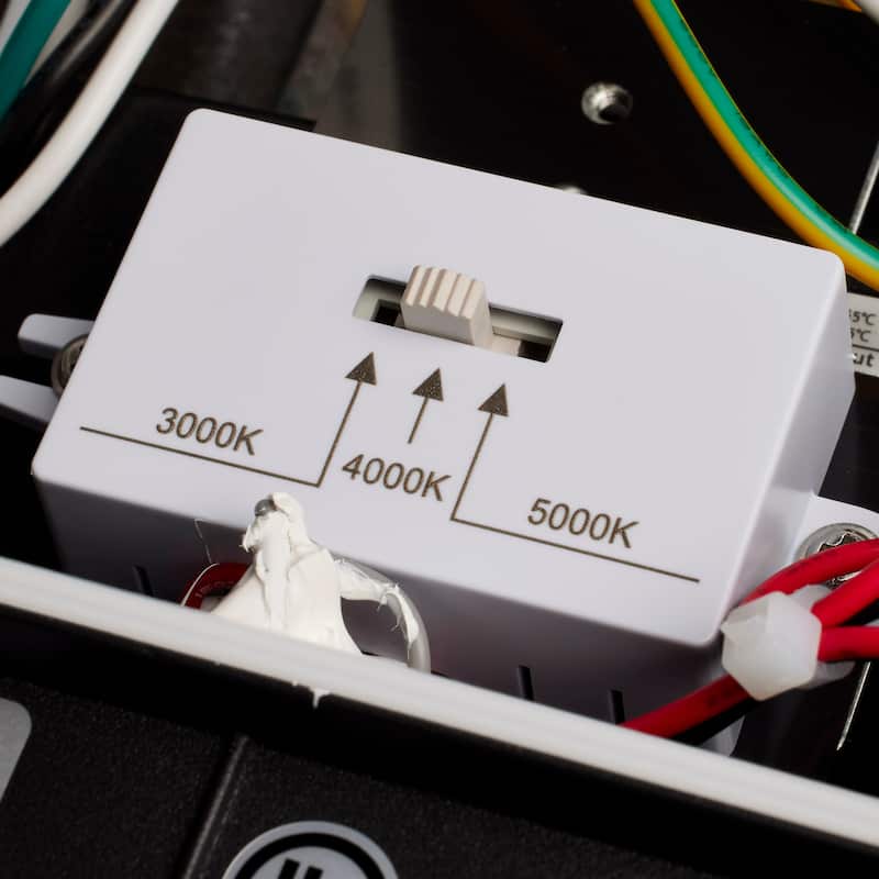 LED Small Wall Pack 20W CCT Selectable 3K/4K/5K Black Finish 100-277V