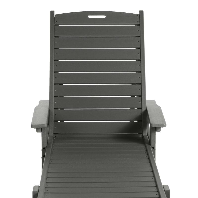 Laguna Hdpe All Weather Outdoor Patio Pool Reclining Chaise Lounge