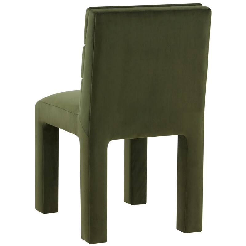 SAFAVIEH Couture Coby Channel Tufted Dining Chair - 19 In. W x 24 In. D x 34 In. H - 19"Wx24"Dx34"H