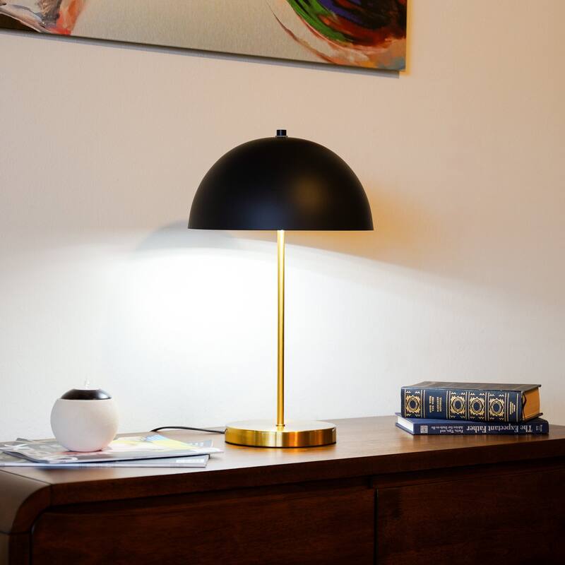 Modern Style Table Lamp Bedside Lamp Desk Lamp, Stratos Table Lamp - Black Outer - White Inner 110~120V