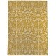 preview thumbnail 1 of 15, FLIGHT OF FANCY YELLOW Area Rug By Becky Bailey 2' x 3'