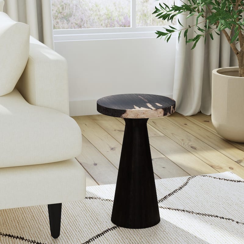 Kayu Petrified Wood Pedestal Table by East at Main