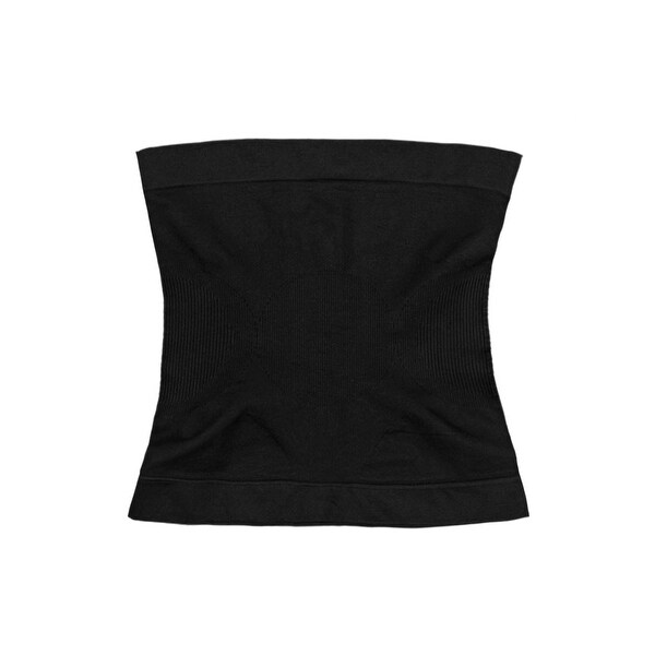 Women Circle Design Stretchy Seamless Waist Cincher Black M - Overstock ...