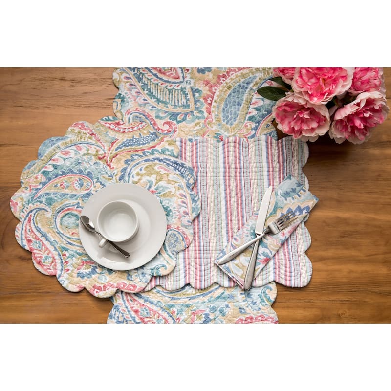 Maisie Round Placemats Set of 6, 17"