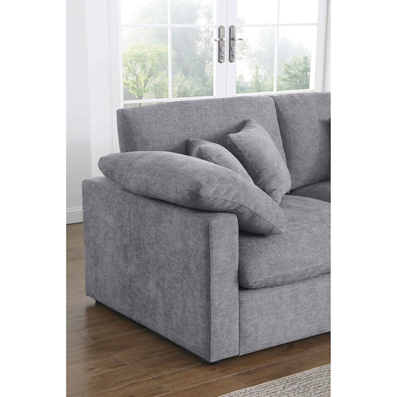 6 - Piece Chenille Sectional